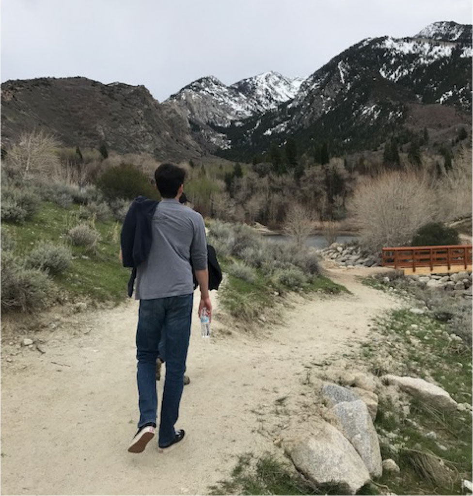 son on trail
